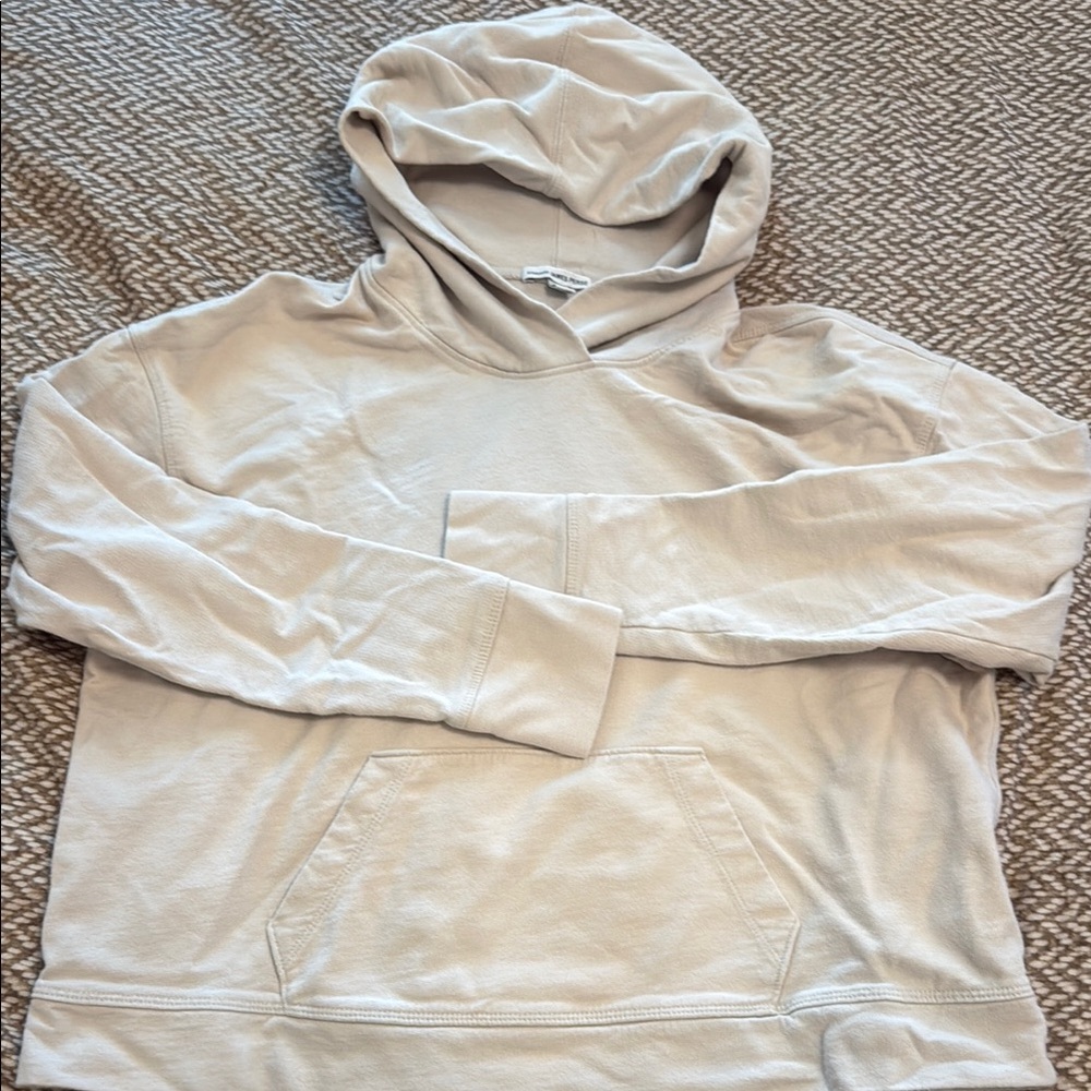 James Perse Cropped lightweight hoodie
